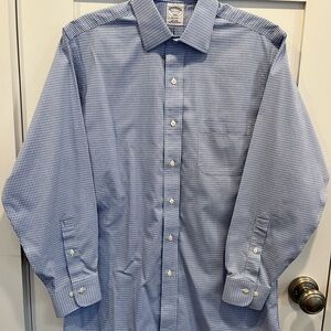Brooks Brothers Blue Gingham Dress Shirt